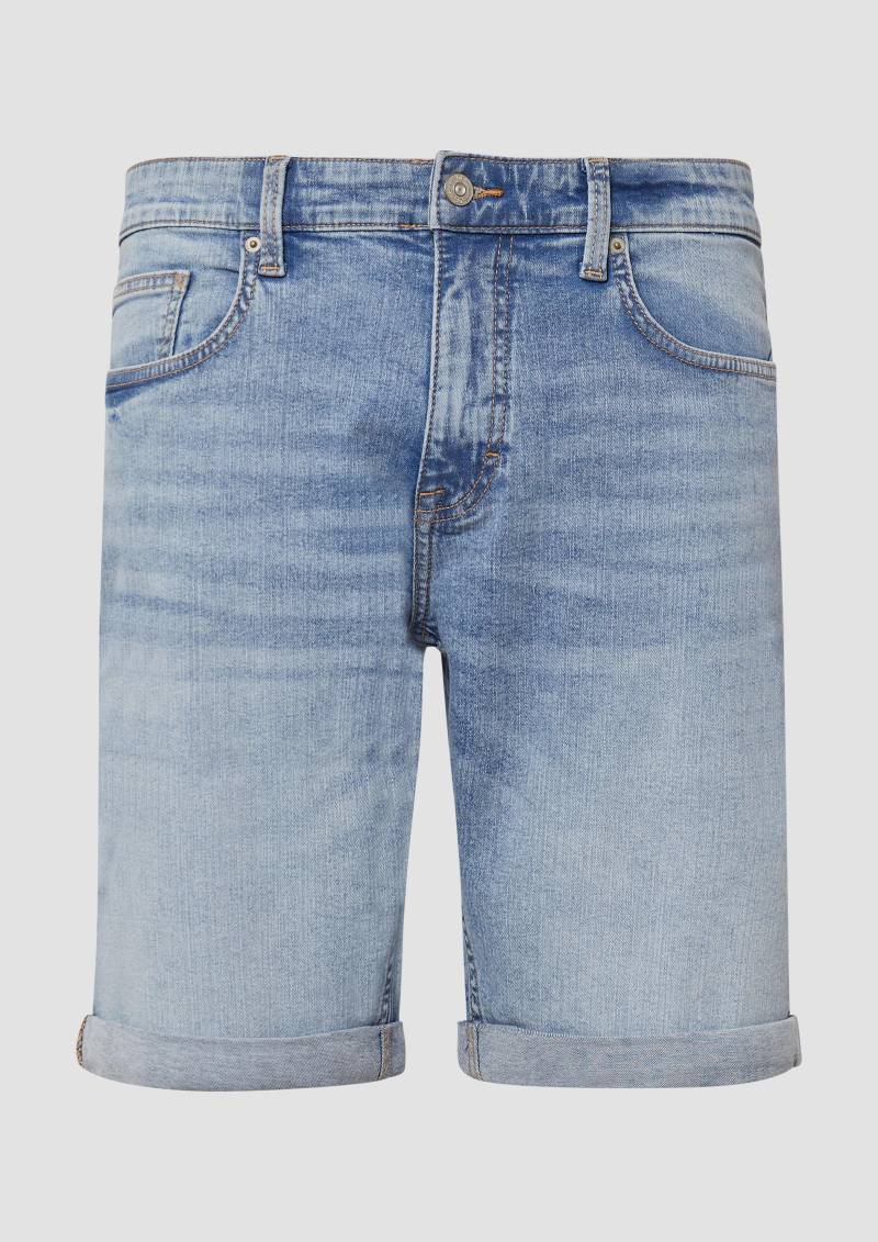 QS - Denim-Shorts John / Regular Fit / Mid Rise, Herren, blau QS - Denim-Shorts John / Regular Fit / Mid Rise, Herren, blau von QS