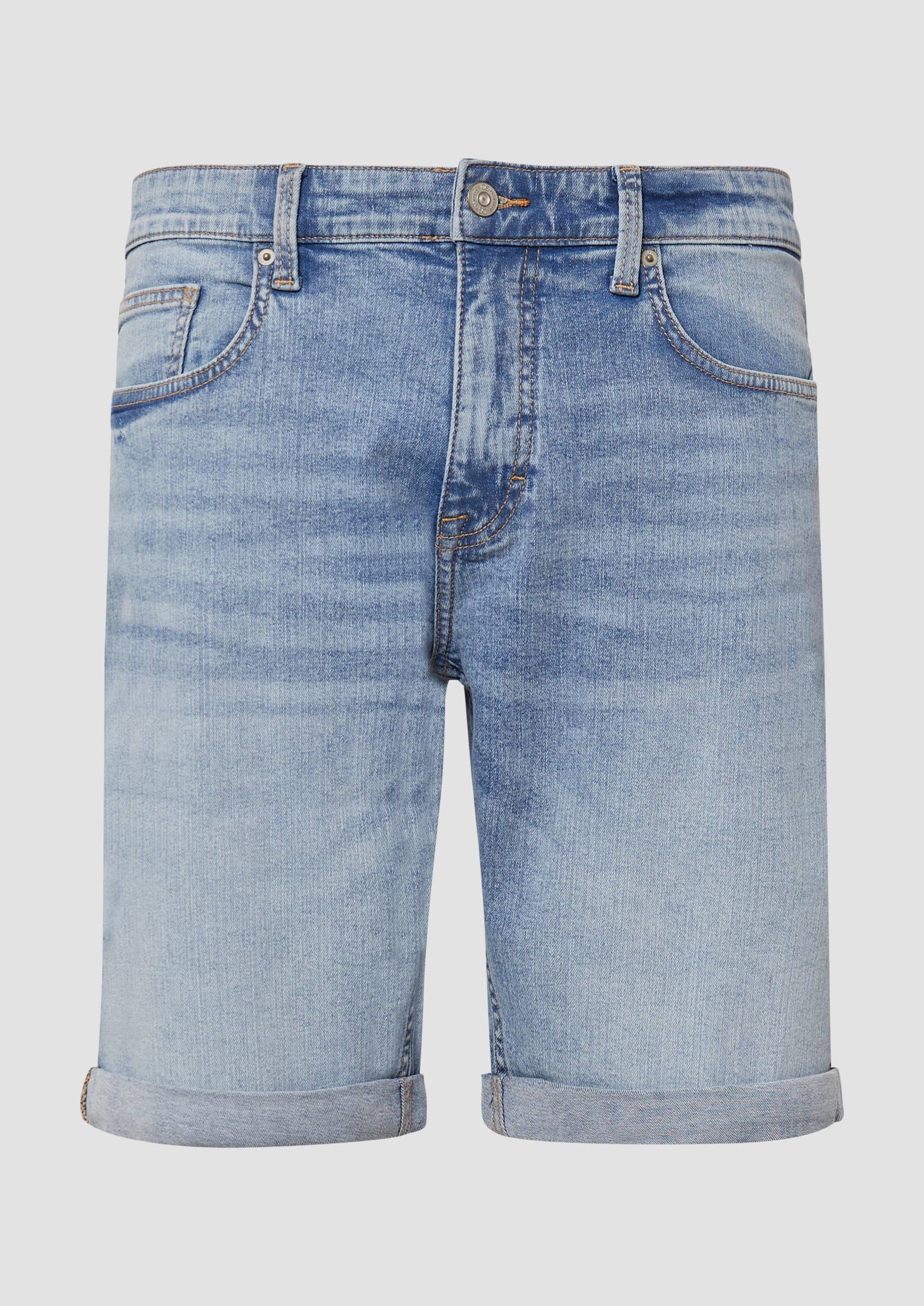 QS - Denim-Shorts John / Regular Fit / Mid Rise, Herren, blau QS - Denim-Shorts John / Regular Fit / Mid Rise, Herren, blau von QS