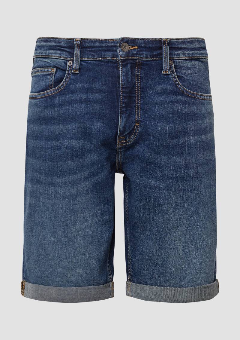 QS - Denim-Shorts John / Regular Fit / Mid Rise, Herren, blau QS - Denim-Shorts John / Regular Fit / Mid Rise, Herren, blau von QS