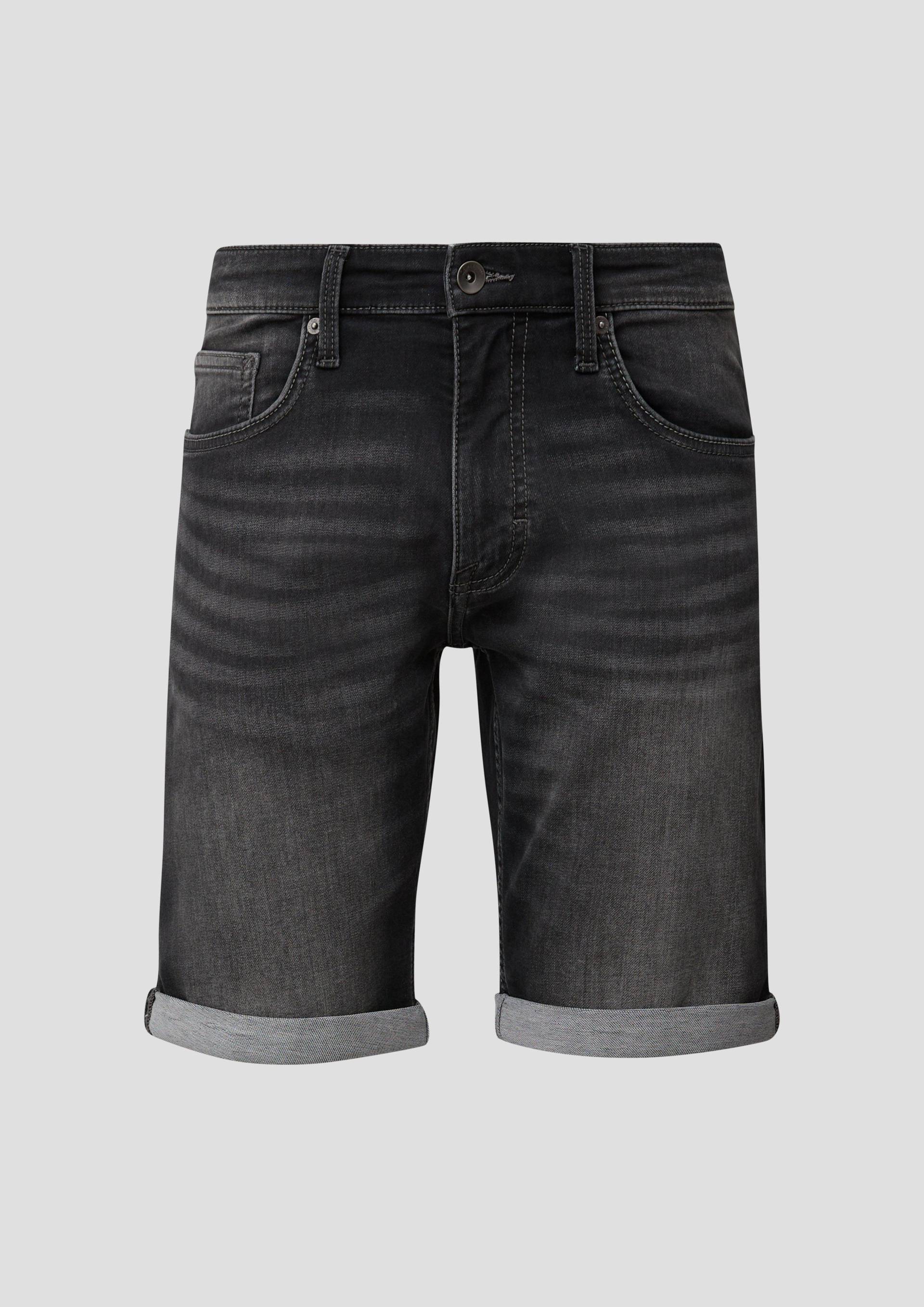 QS - Denim-Shorts mit fixiertem Umschlag, Herren, grau QS - Denim-Shorts mit fixiertem Umschlag, Herren, grau von QS