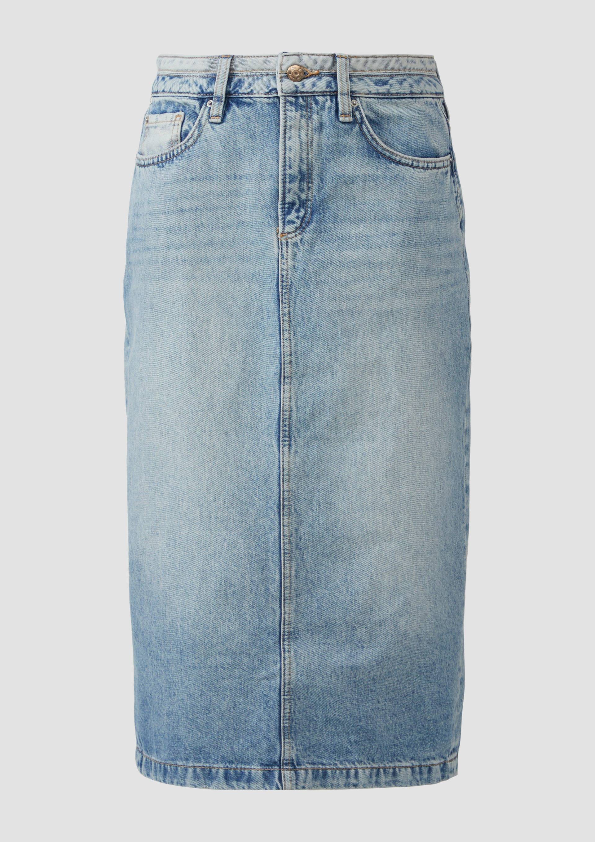 QS - Denimrock in Midilänge, Damen, blau QS - Denimrock in Midilänge, Damen, blau von QS