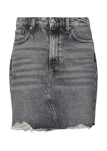 QS Denimrock mit offenem Saum Graphit 36 von QS