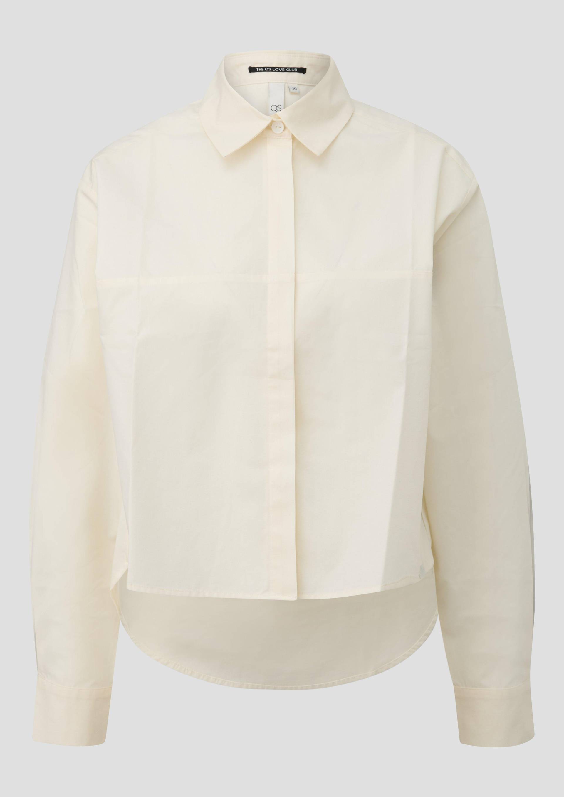 QS - Baumwollbluse, Damen, creme von QS