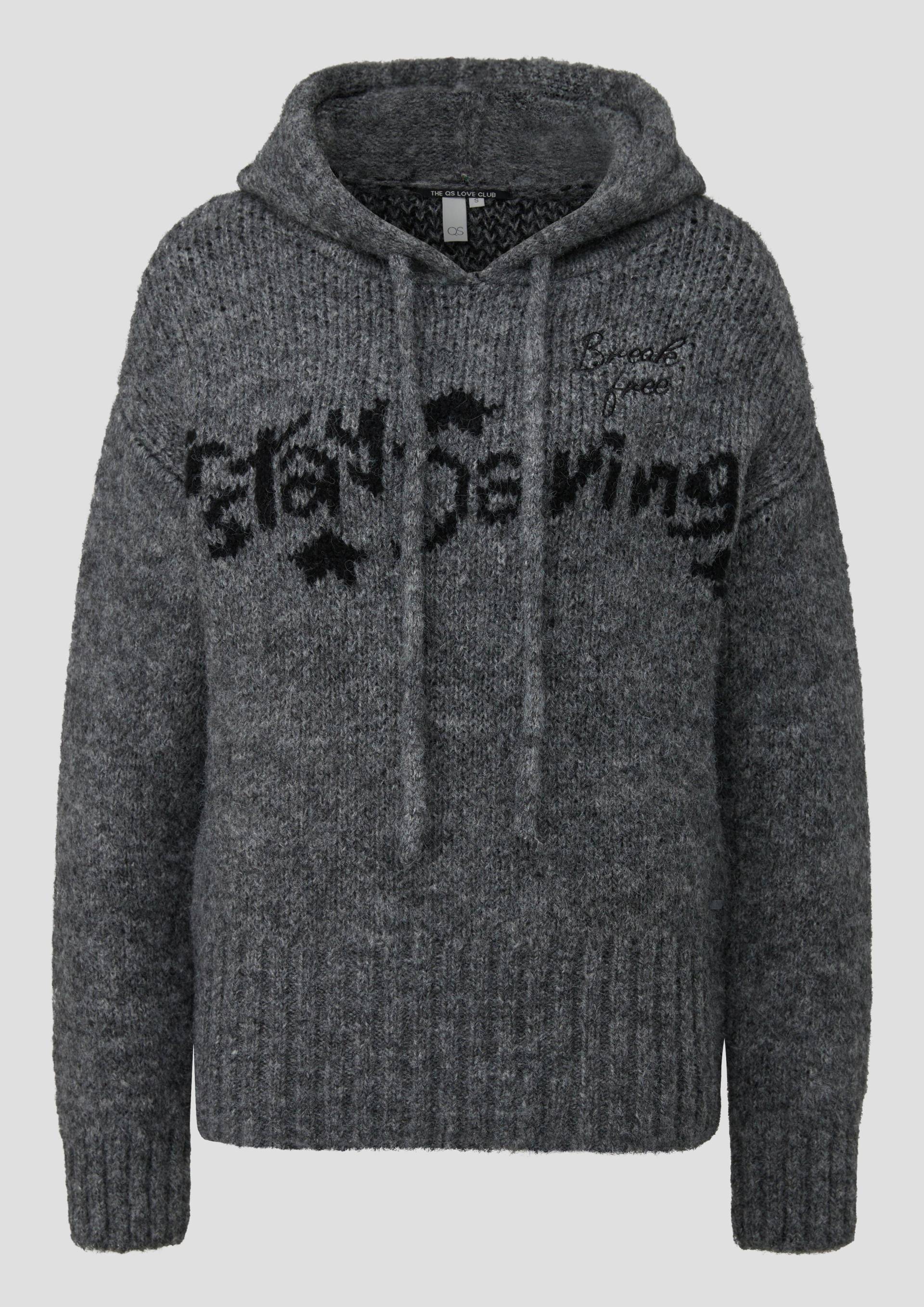 QS - Strickhoodie, Damen, grau QS - Strickhoodie, Damen, grau von QS