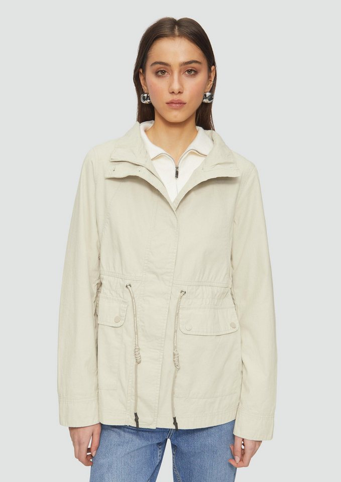 QS Funktionsjacke Outdoor-Jacke Baumwolljacke mit Tunnelzug in der Taille von QS