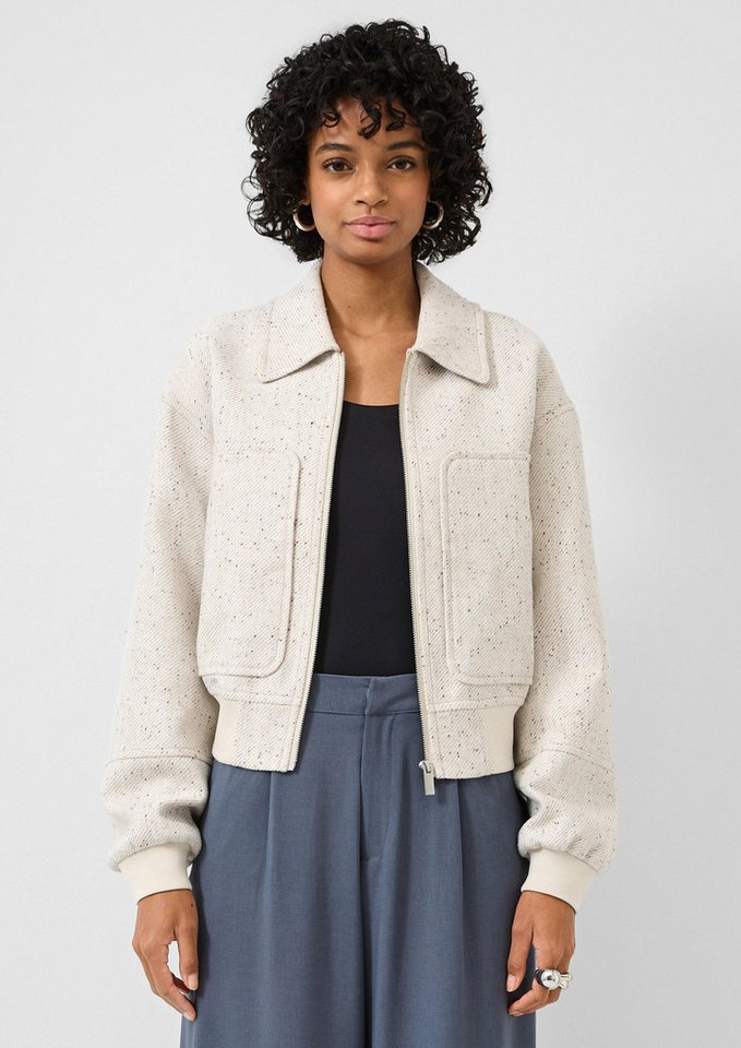 QS Funktionsjacke Outdoor-Jacke Blouson in Wolloptik von QS