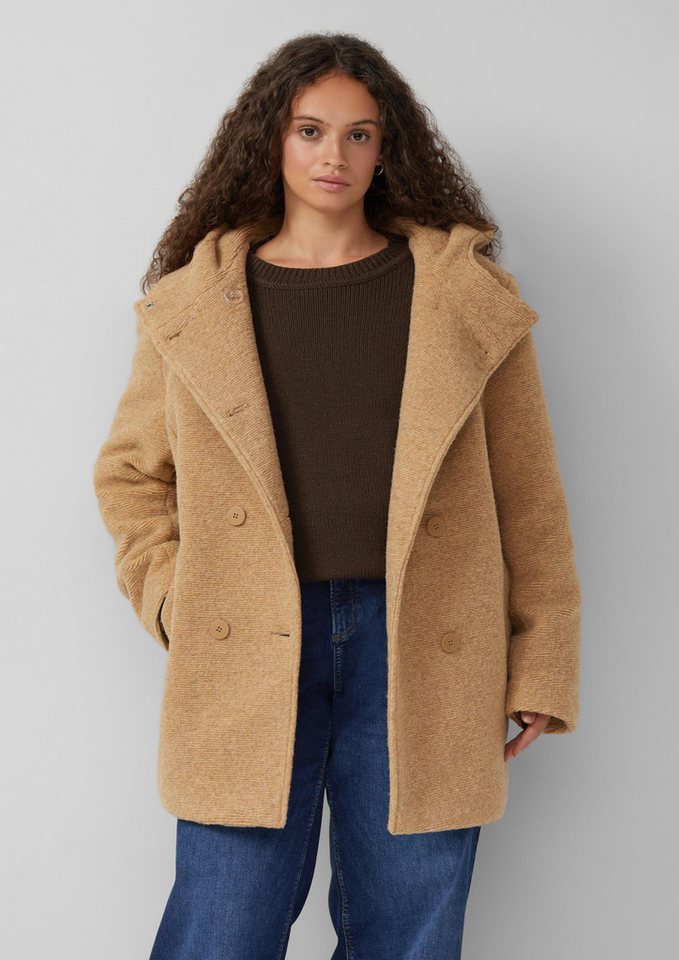 QS Funktionsjacke Outdoor-Jacke Kurzmantel in Wolloptik von QS