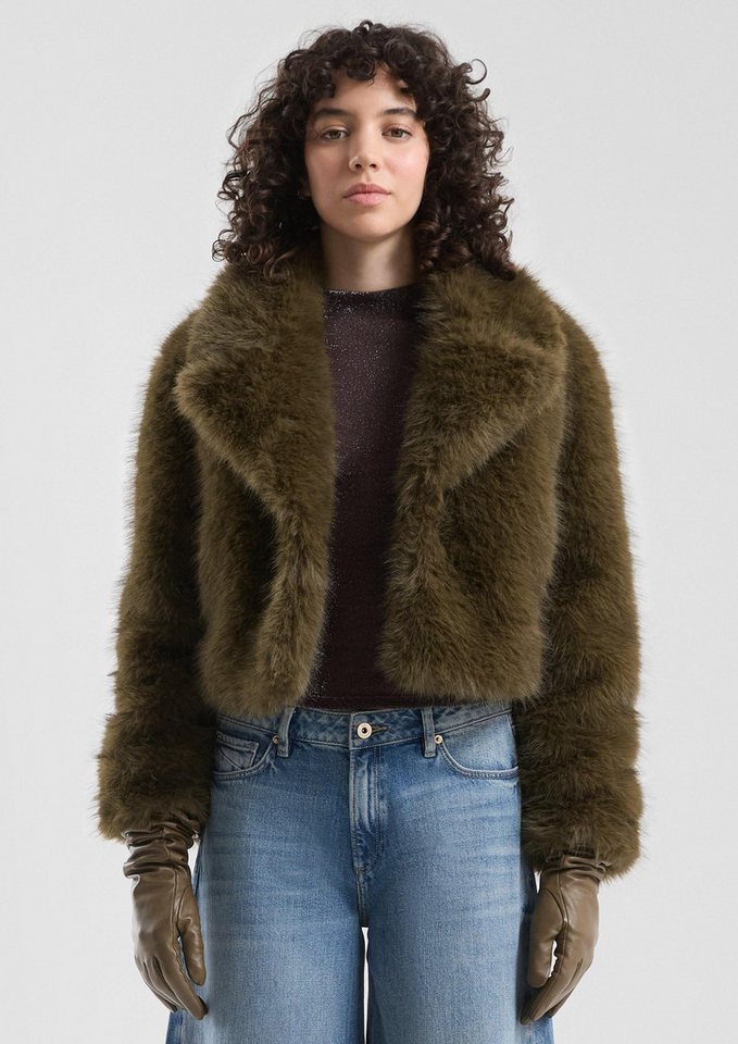 QS Funktionsjacke Outdoor-Jacke QS x Vanessa Mai, Jacke in Felloptik von QS