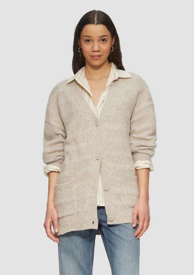 QS Funktionsjacke Weiche Strickjacke mit dezenter Struktur QS Funktionsjacke Weiche Strickjacke mit dezenter Struktur von QS