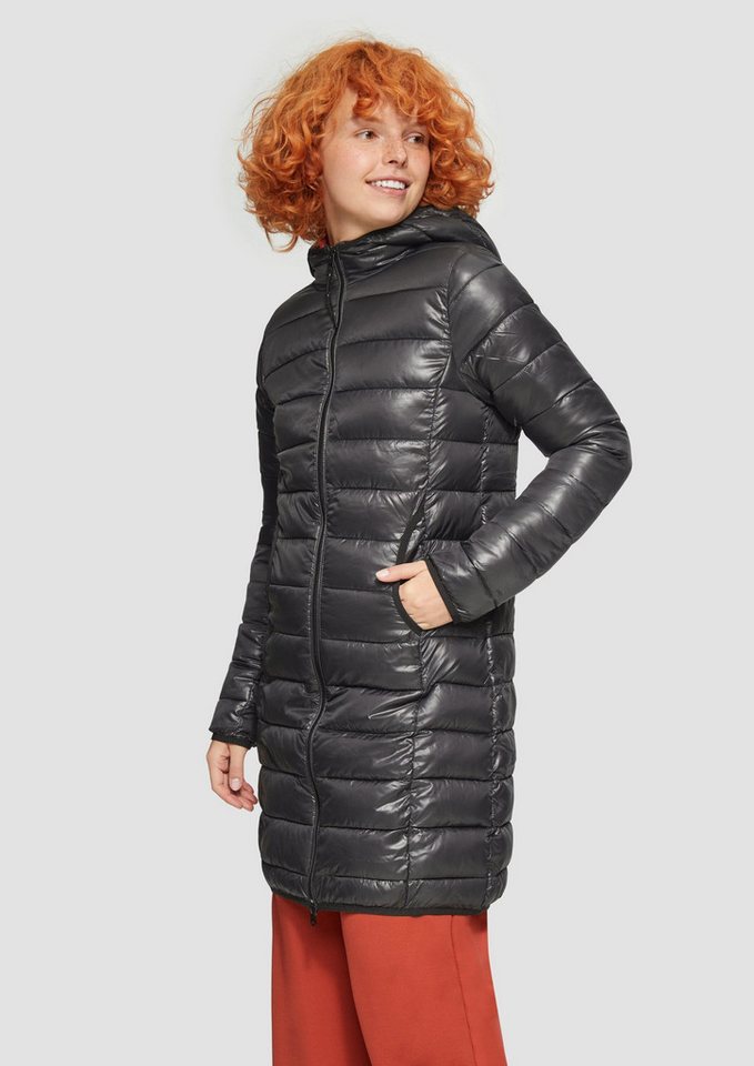 QS Funktionsmantel Outdoor-Mantel Leichter Steppmantel mit Kapuze von QS