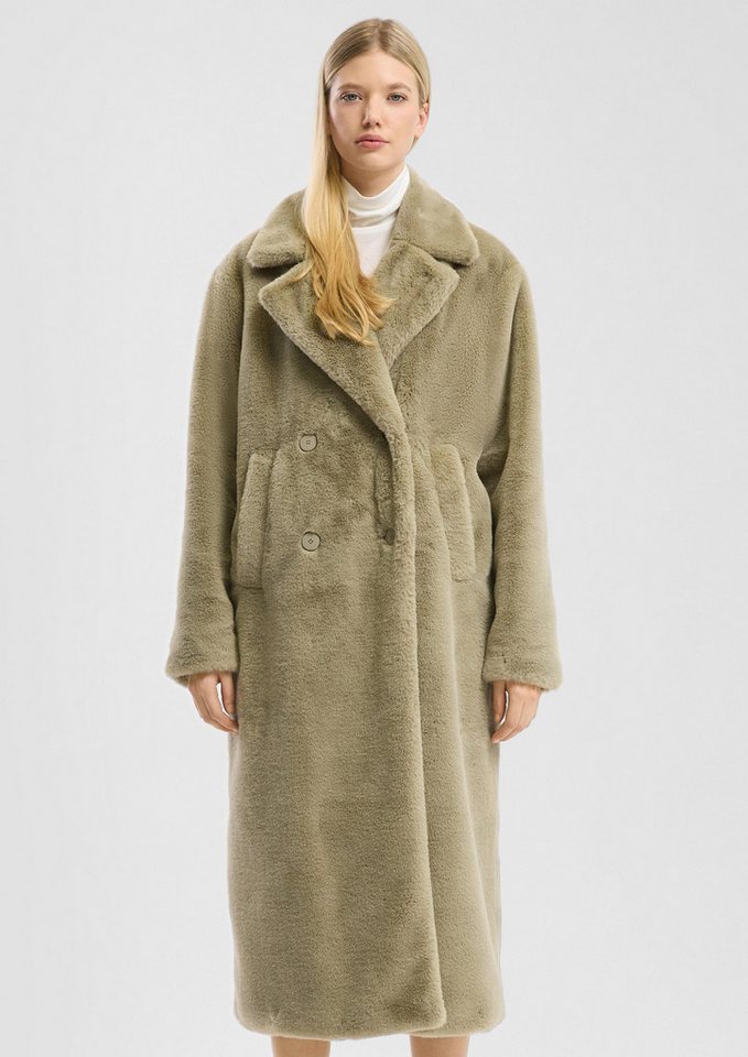 QS Funktionsmantel Outdoor-Mantel Mantel in Felloptik von QS