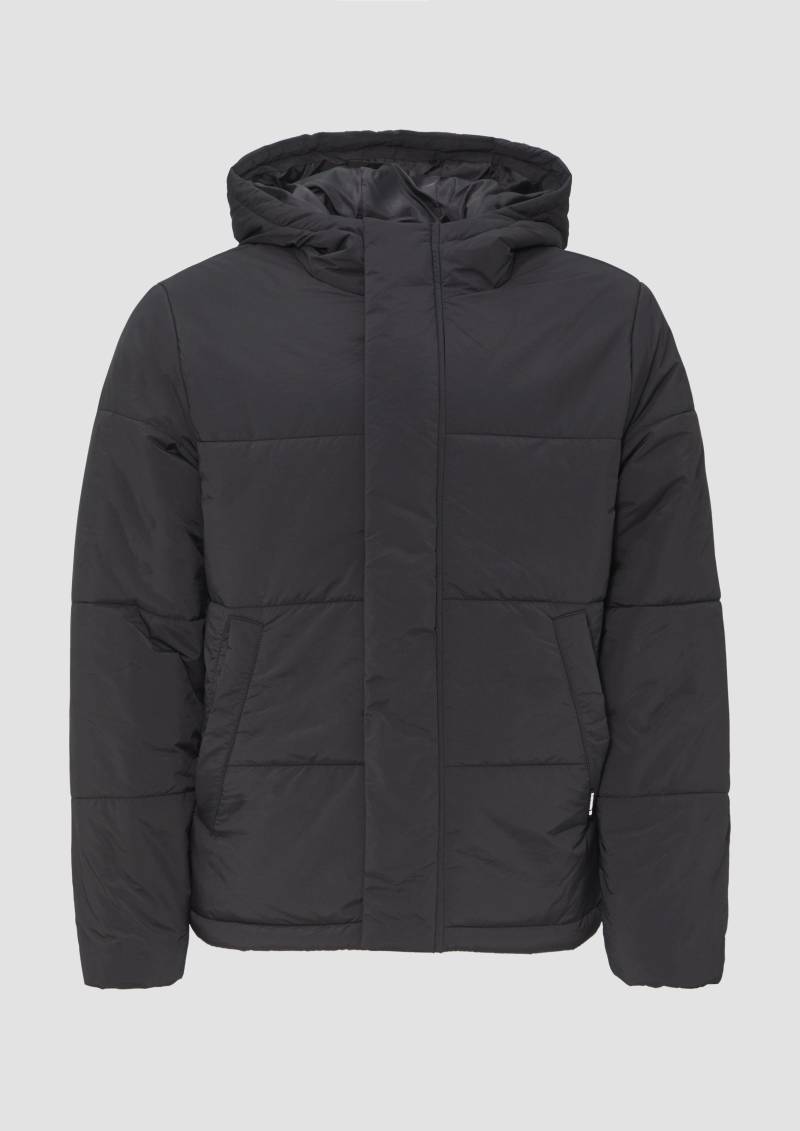QS - Gesteppte Outdoor-Jacke mit Kapuze, Herren, schwarz von QS