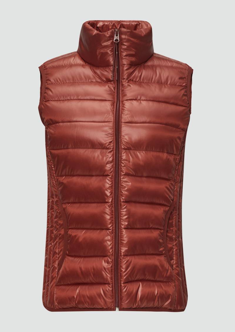 QS - Gesteppte Weste mit Stehkragen, Damen, rot von QS