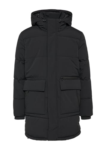 QS Gesteppter Parka mit Kapuze und Innenkragen schwarz S von QS
