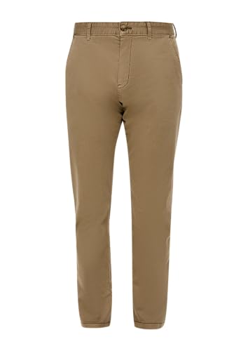 QS Gewaschene Chino aus Stretch-Twill Sandfarben 38/34 von QS