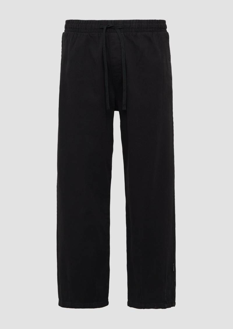 QS - Gewaschene Jogger aus Heavy Twill, Herren, schwarz von QS