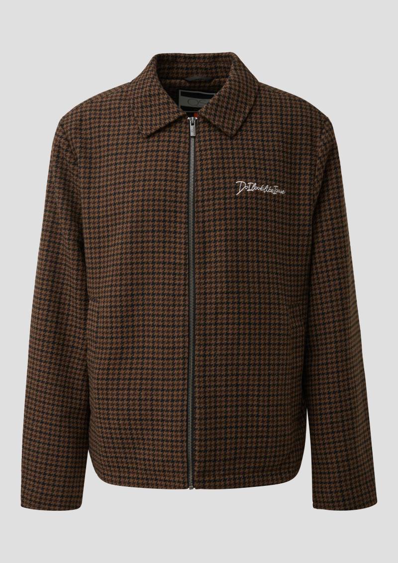 QS - Wolljacke, Herren, braun|mehrfarbig von QS