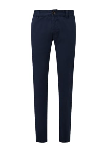 QS Gewaschene Chino aus Stretch-Twill tiefblau 29/34 von QS