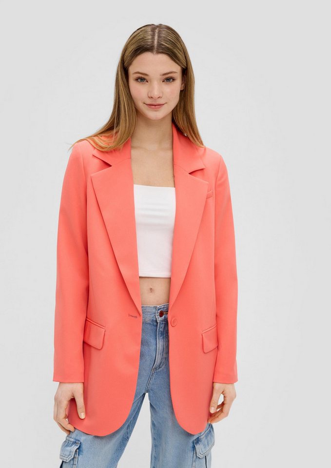 QS Jackenblazer Indoor-Blazer Longblazer mit Taftfutter von QS