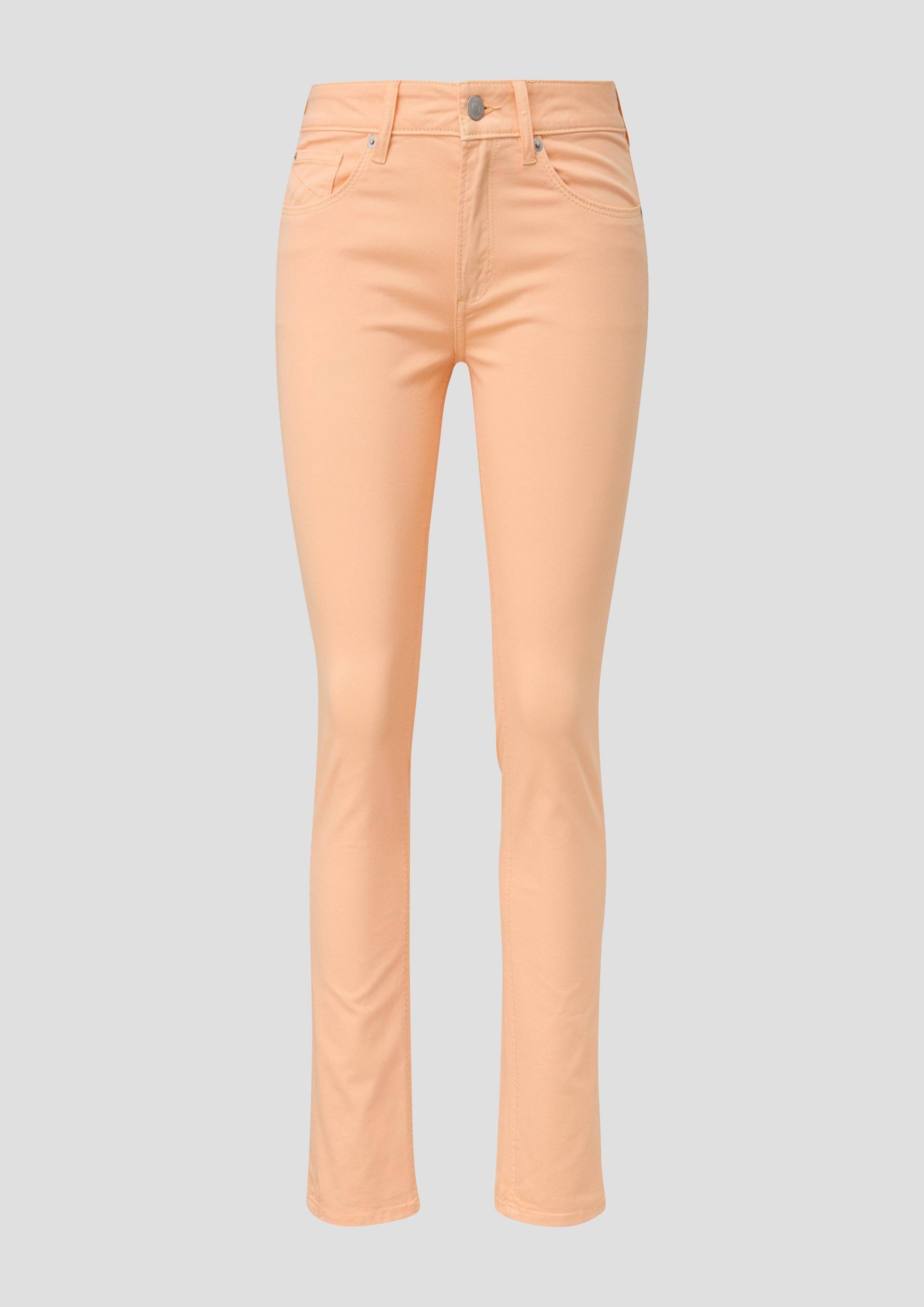 QS - Jeans / Regular Fit / Mid Rise / Slim Fit, Damen, Orange von QS