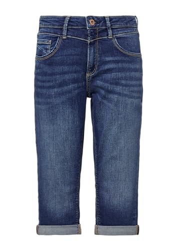 QS Jeans Catie/Slim Fit/Mid Rise/Capri Length dunkelblau 34 von QS