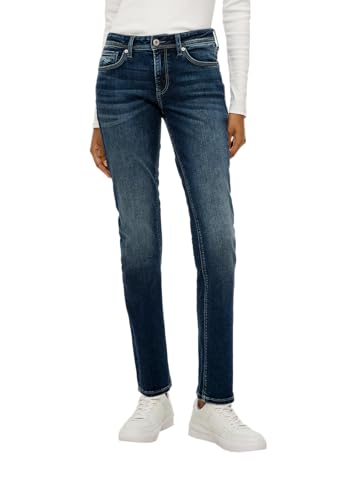 QS Jeans Catie/Slim Fit/Mid Rise/Slim Leg blau 44/30 von QS