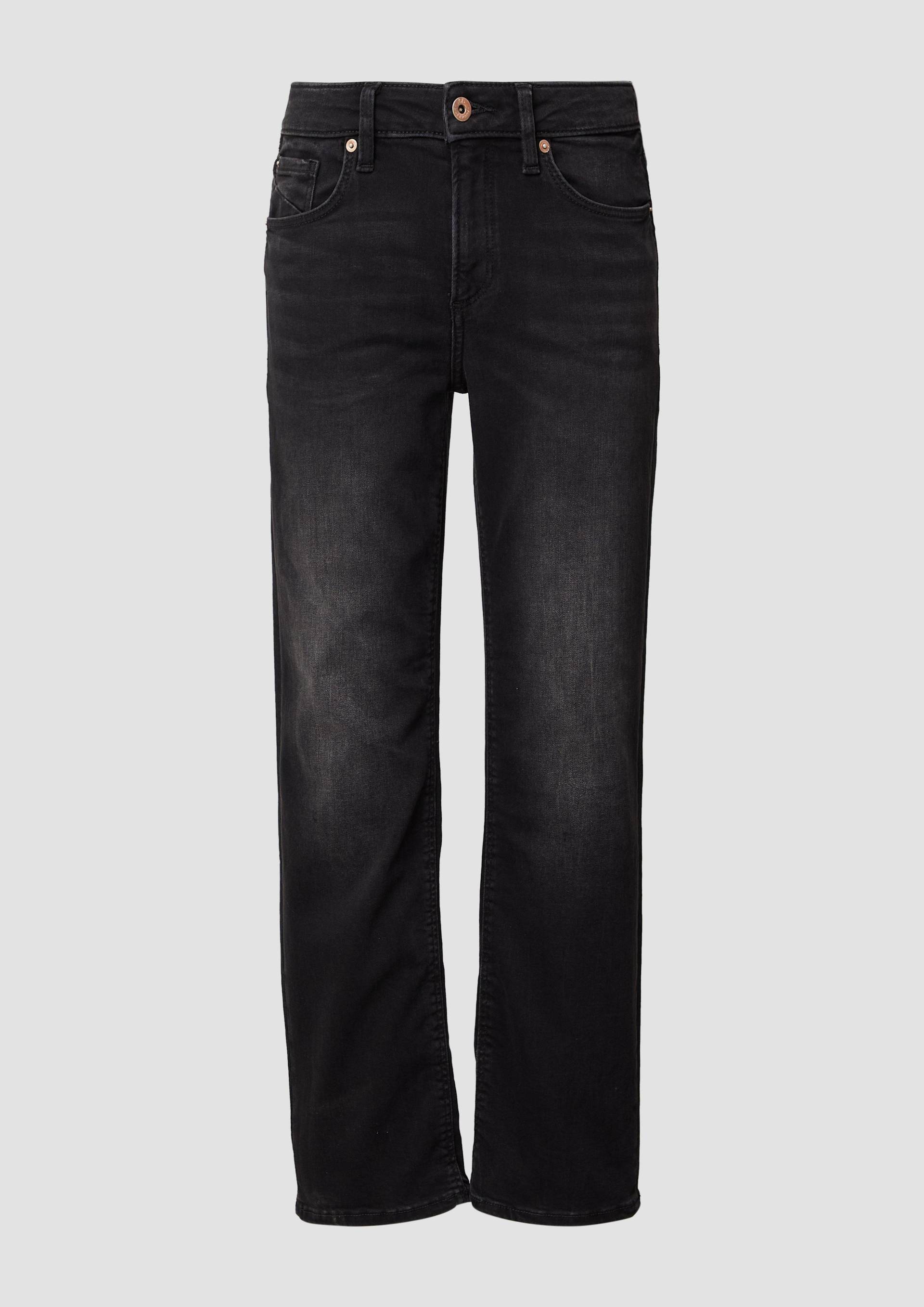 QS - Ankle-Jeans Catie / Slim Fit / Mid Rise / Straight Leg / Super Stretch, Damen, grau QS - Ankle-Jeans Catie / Slim Fit / Mid Rise / Straight Leg / Super Stretch, Damen, grau von QS