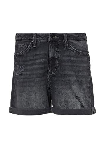 QS Jeans Mom/Relaxed Fit/High Rise schwarz 36 von QS