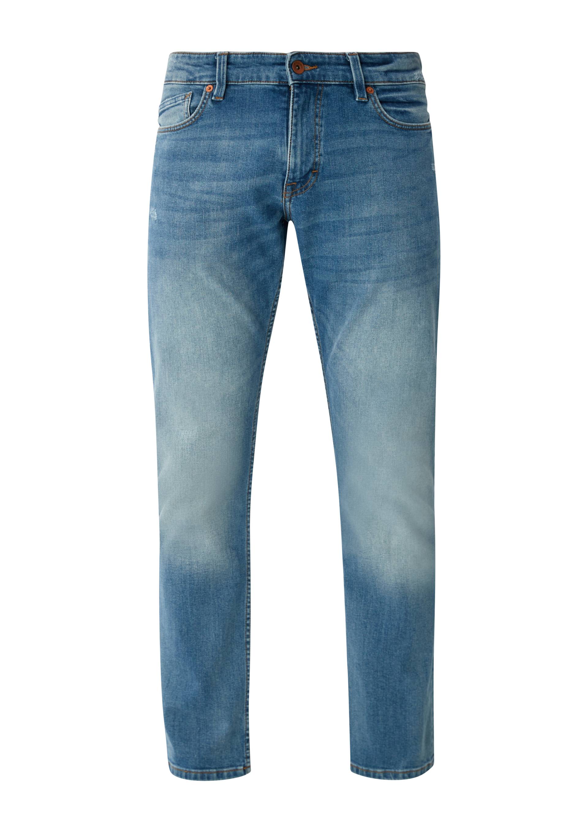 QS - Jeans Rick / Slim Fit / Mid Rise / Slim Leg, Herren, blau von QS