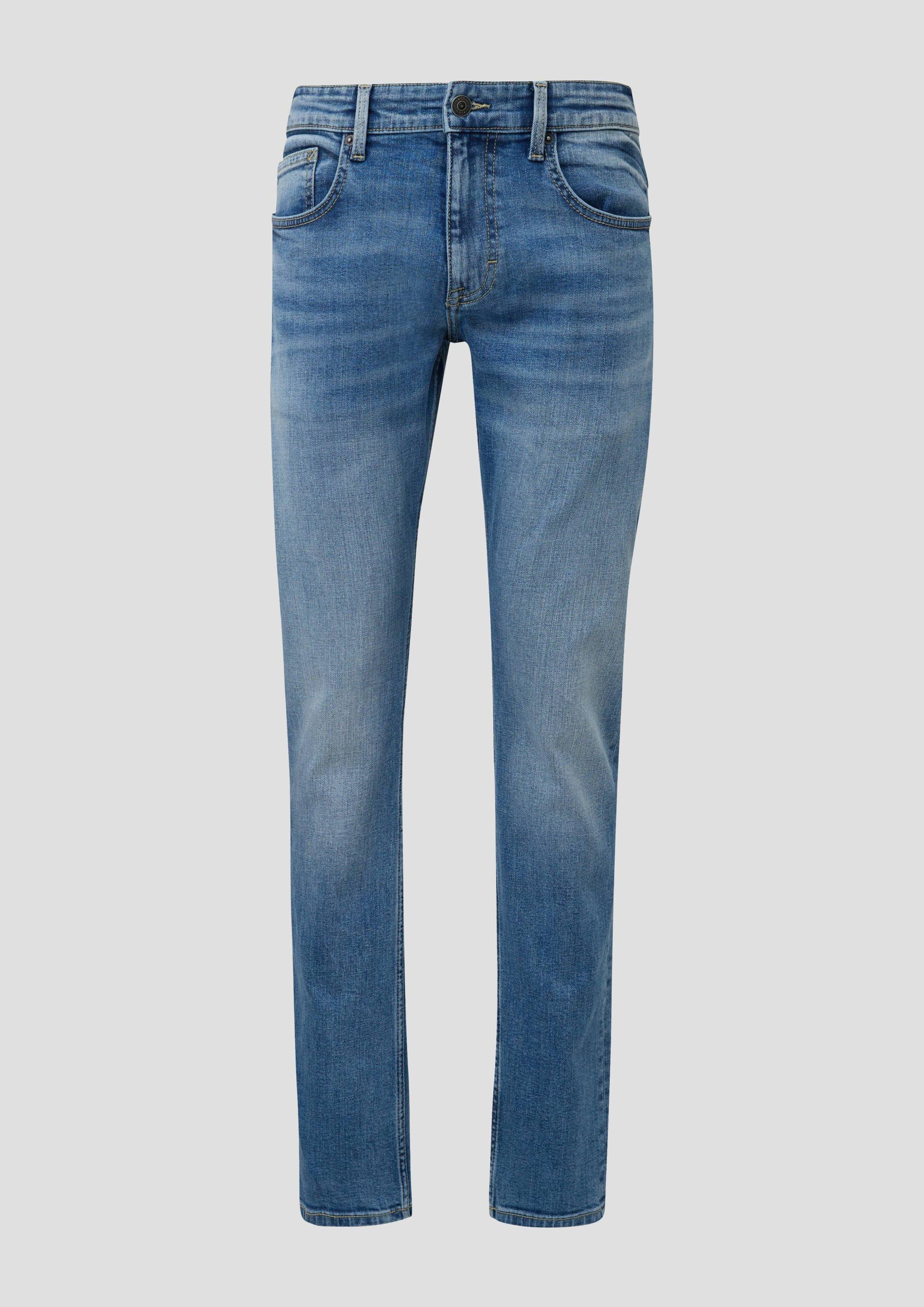 QS - Jeans Rick / Slim Fit / Mid Rise / Slim Leg, Herren, blau von QS