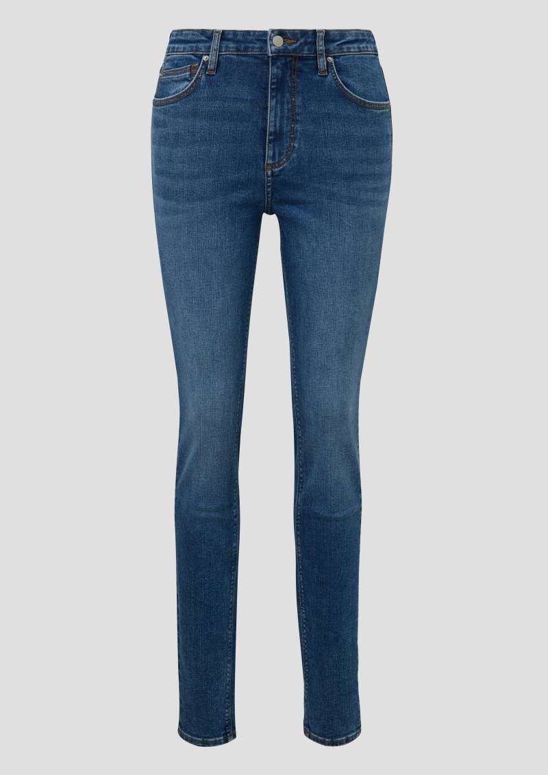 QS - Jeans Sadie / Skinny Fit / High Rise / Skinny Leg / Superstretch, Damen, blau von QS