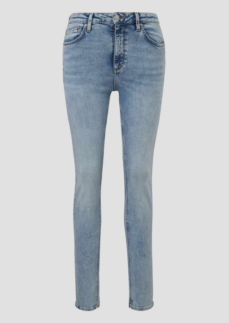 QS - Jeans Sadie / Skinny Fit / High Rise / Skinny Leg / Superstretch, Damen, blau von QS