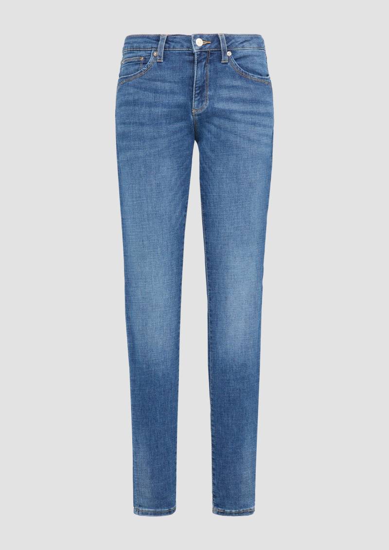 QS - Jeans Sadie / Skinny Fit / Mid Rise / Skinny Leg, Damen, blau von QS