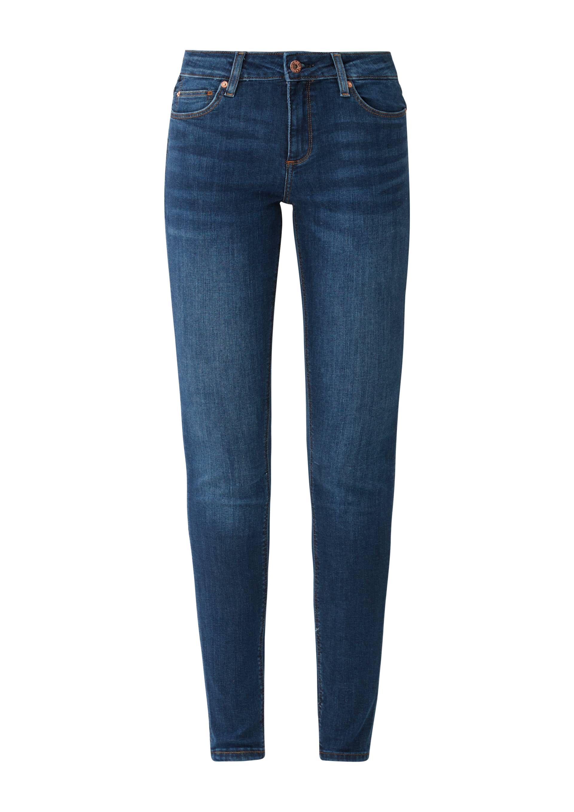 QS - Jeans Sadie / Skinny Fit / Mid Rise / Skinny Leg, Damen, blau QS - Jeans Sadie / Skinny Fit / Mid Rise / Skinny Leg, Damen, blau von QS