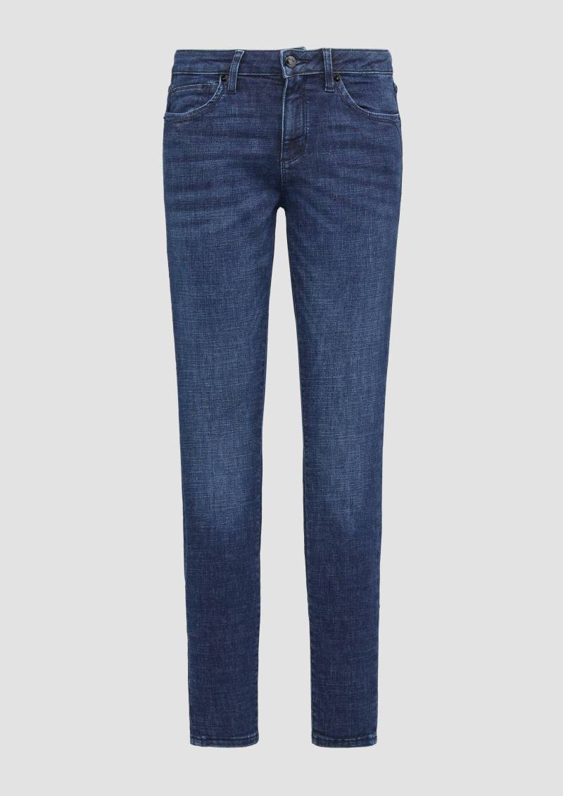 QS - Jeans Sadie / Skinny Fit / Mid Rise / Skinny Leg, Damen, blau von QS