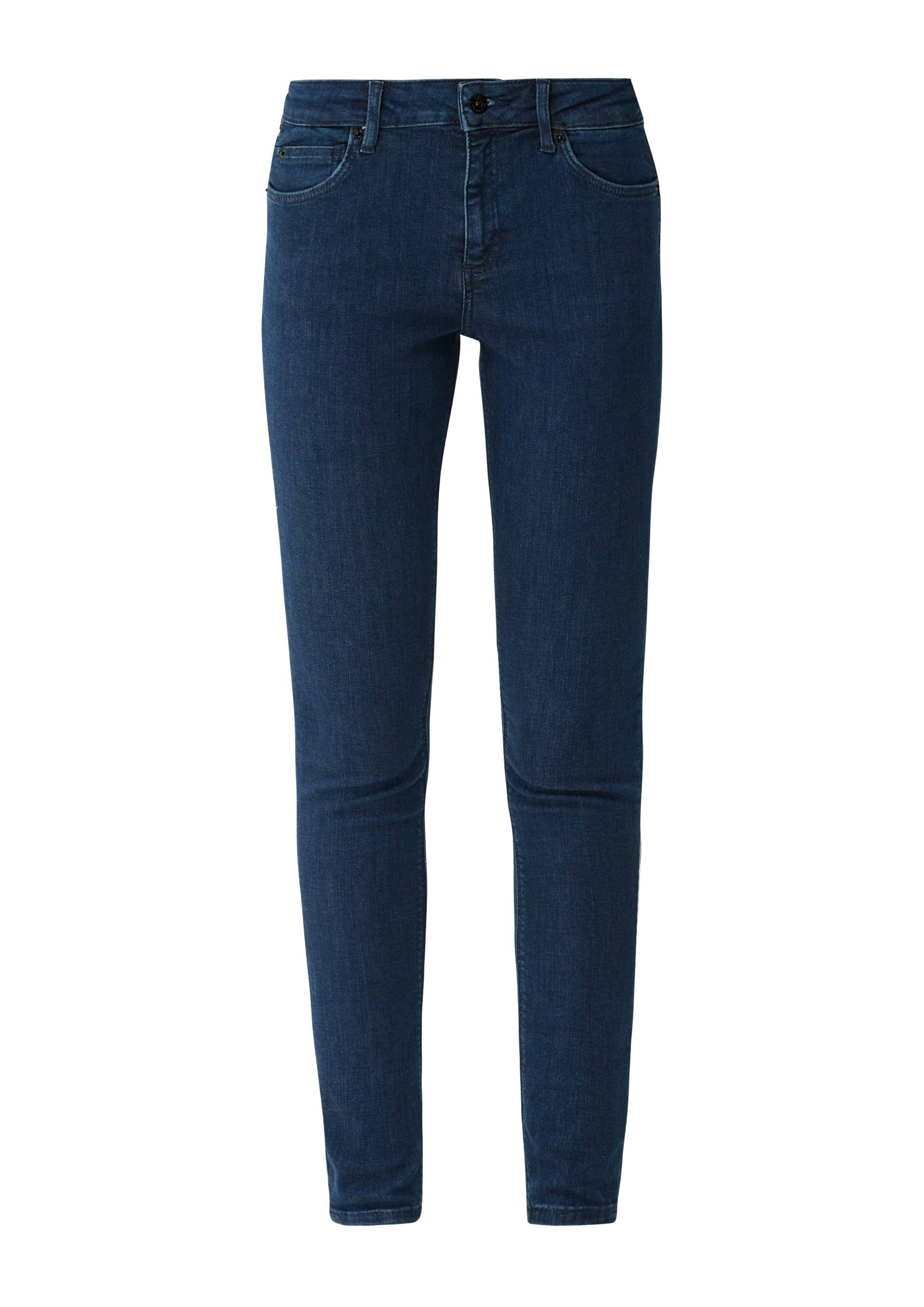 QS - Jeans Sadie / Skinny Fit / Mid Rise / Skinny Leg, Damen, blau von QS