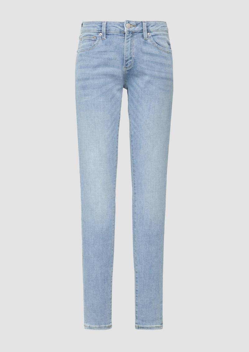 QS - Jeans Sadie / Skinny Fit / Mid Rise / Skinny Leg, Damen, blau von QS