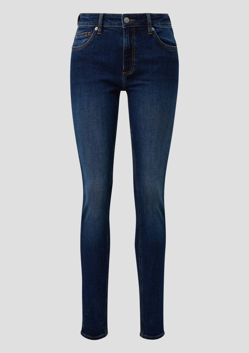 QS - Jeans Sadie / Skinny Fit / Mid Rise / Skinny Leg, Damen, blau von QS