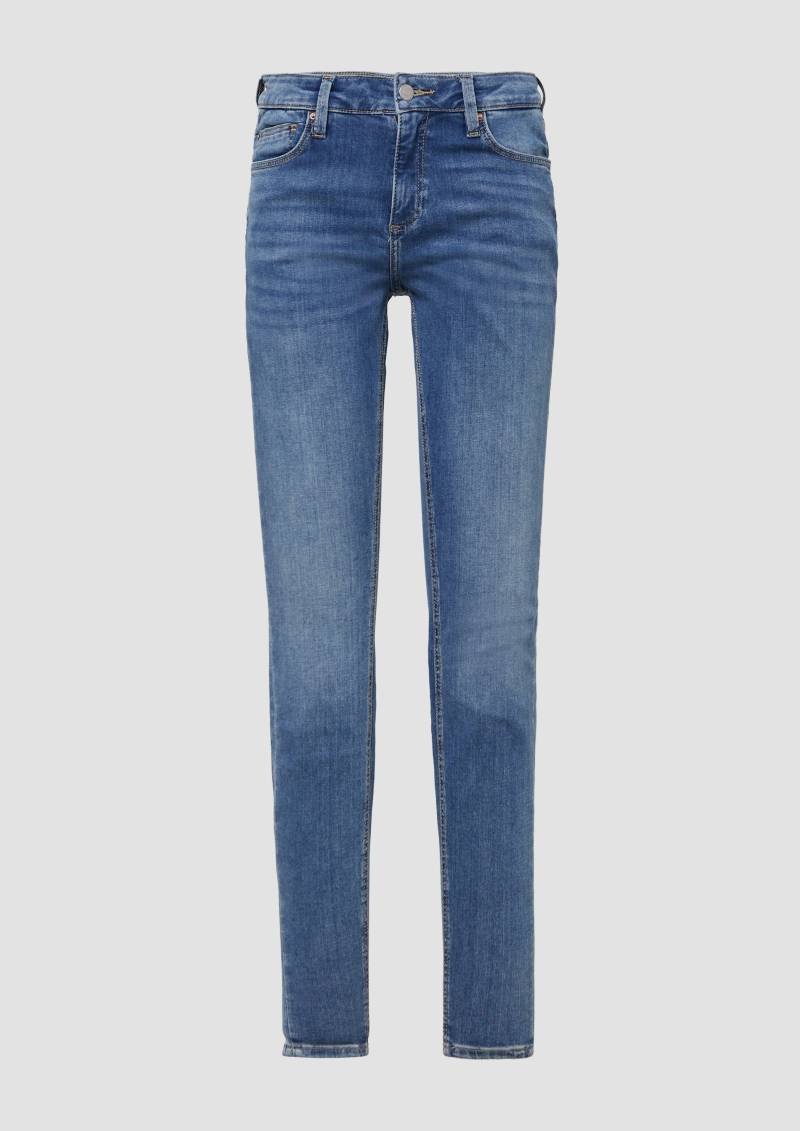 QS - Jeans Sadie / Skinny Fit / Mid Rise / Skinny Leg / Superstretch, Damen, blau von QS