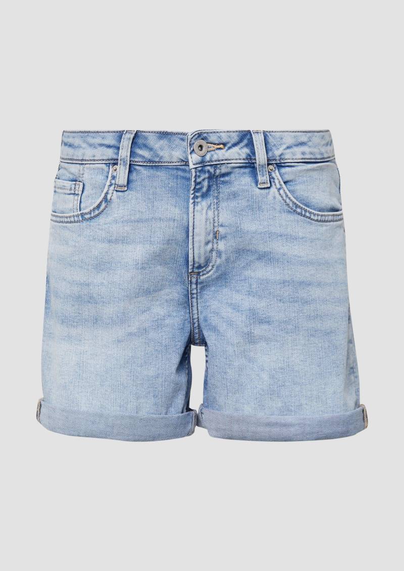QS - Jeans-Shorts Abby / Regular Fit / Mid Rise, Damen, blau von QS