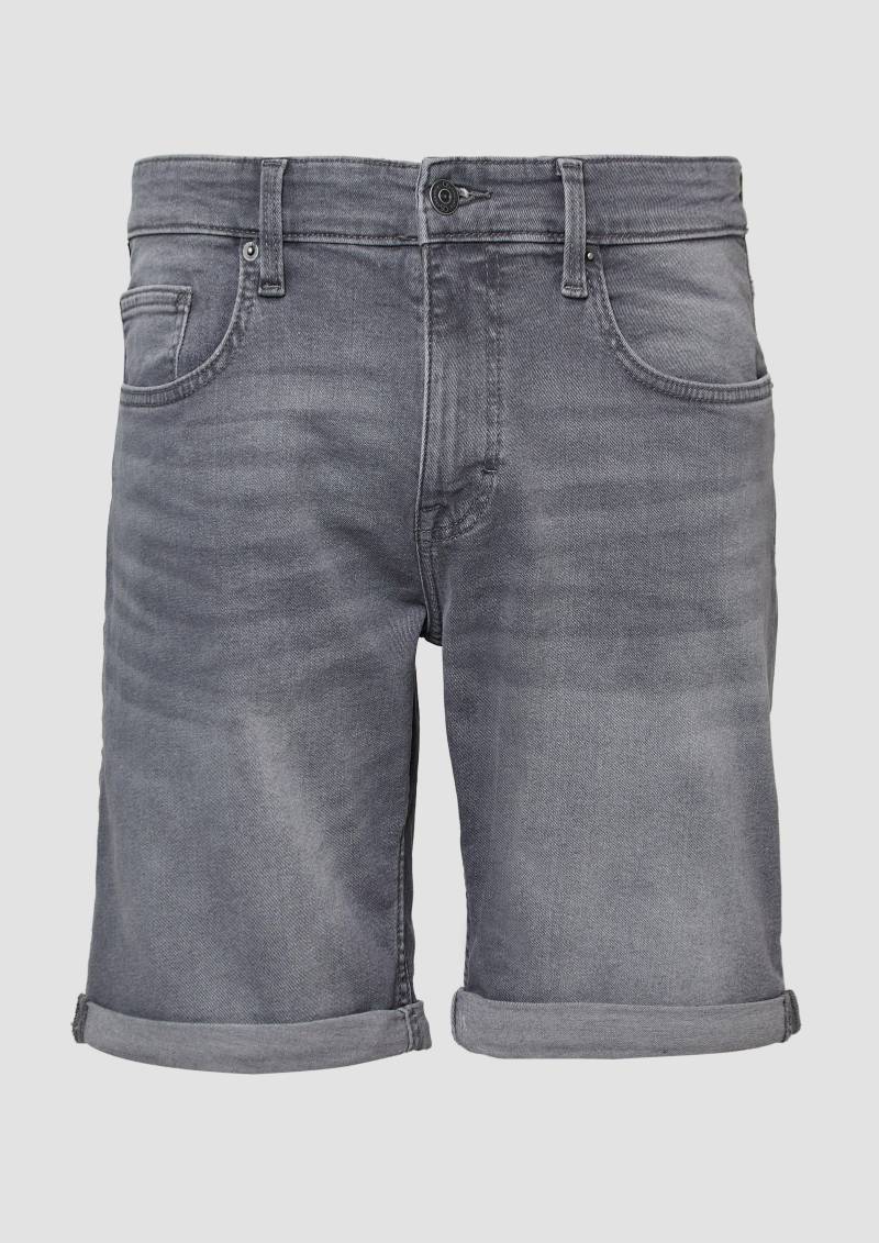 QS - Jeans-Shorts John / Regular Fit / Mid Rise, Herren, grau QS - Jeans-Shorts John / Regular Fit / Mid Rise, Herren, grau von QS