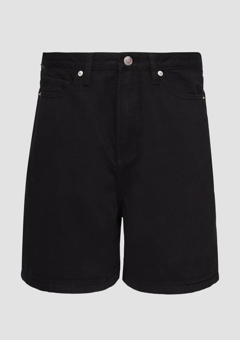 QS - Jeans-Shorts Mom / Relaxed Fit / High Rise, Damen, schwarz QS - Jeans-Shorts Mom / Relaxed Fit / High Rise, Damen, schwarz von QS