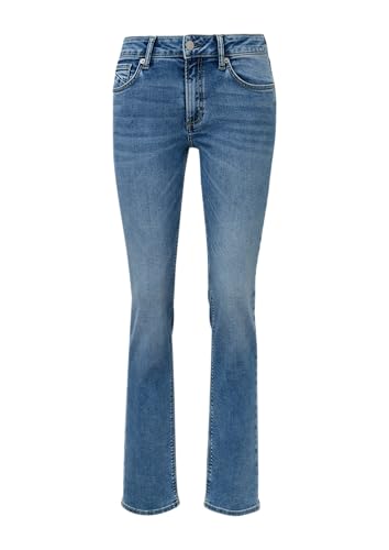 QS Jeans Catie/Slim Fit/Mid Rise/Straight Leg blau 38/32 von QS