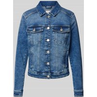 QS Jeansjacke mit Brustpattentaschen in Blau, Größe S von QS