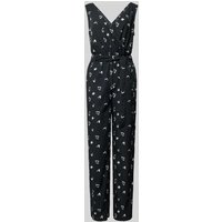 QS Jumpsuit in Wickel-Optik in Black, Größe 42 von QS