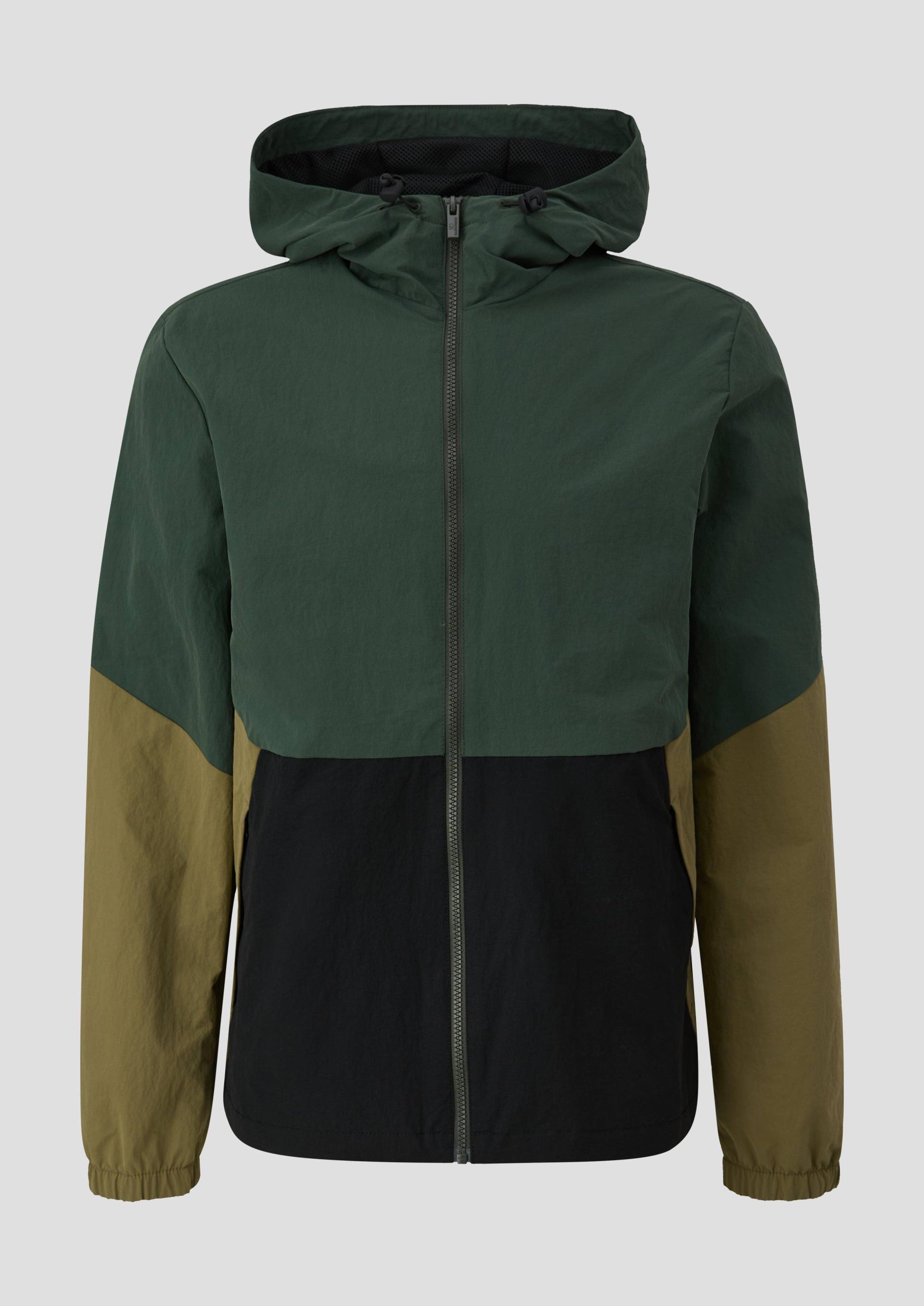 QS - Kapuzenjacke aus Nylon, Herren, Grün von QS