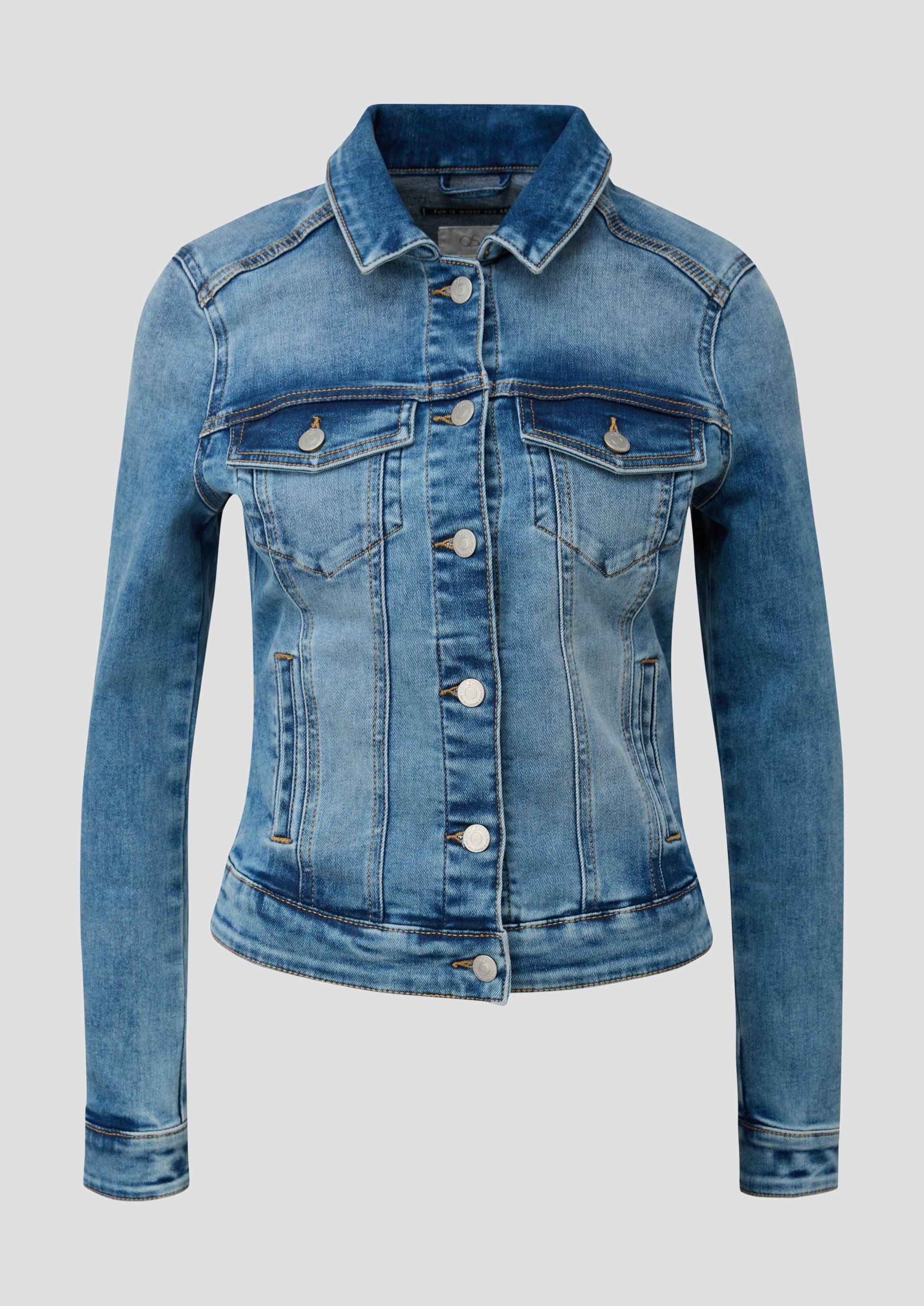 QS - Klassische Jeansjacke, Damen, blau von QS