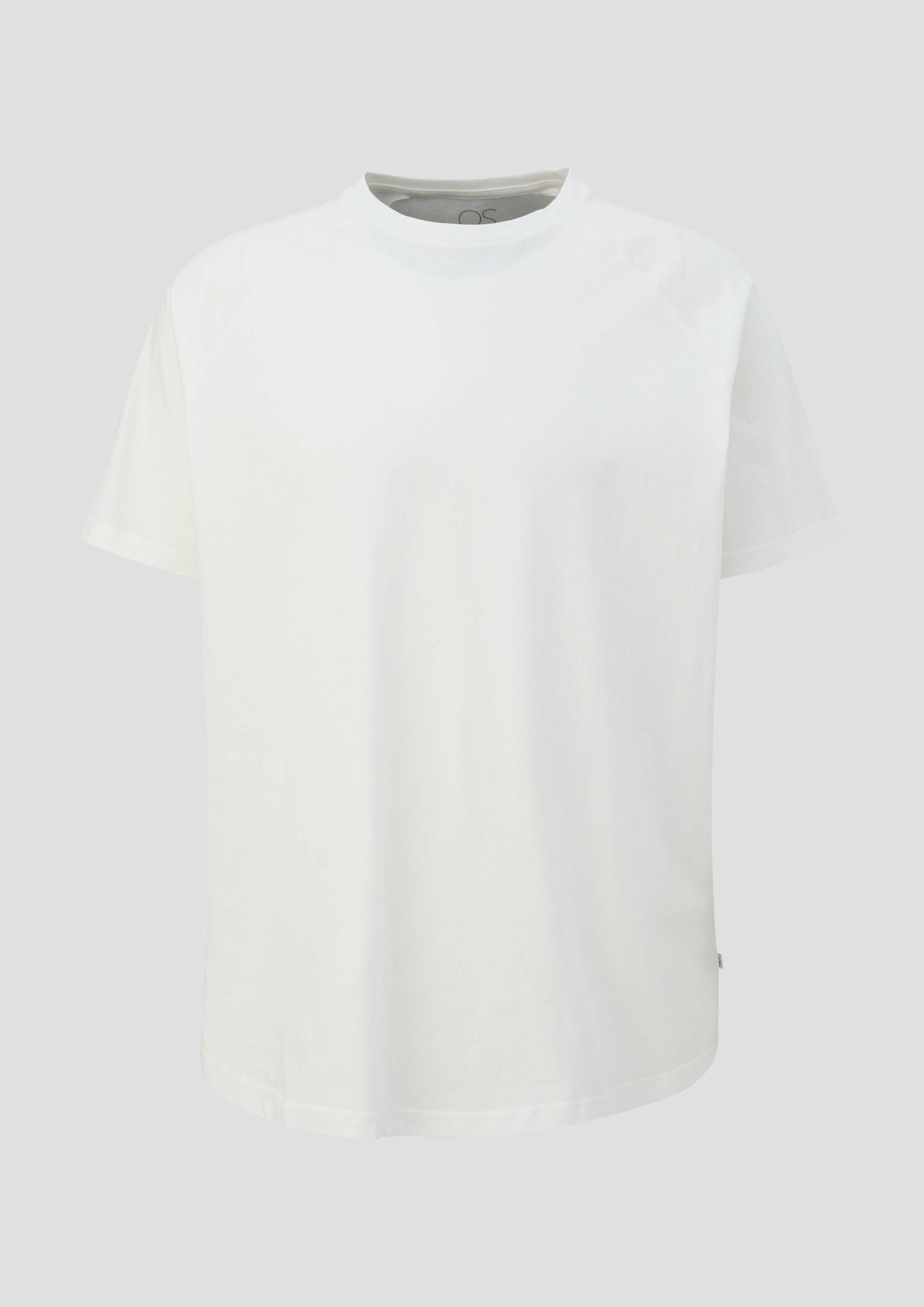 QS - Klassisches T-Shirt aus reiner Baumwolle, Herren, weiß von QS