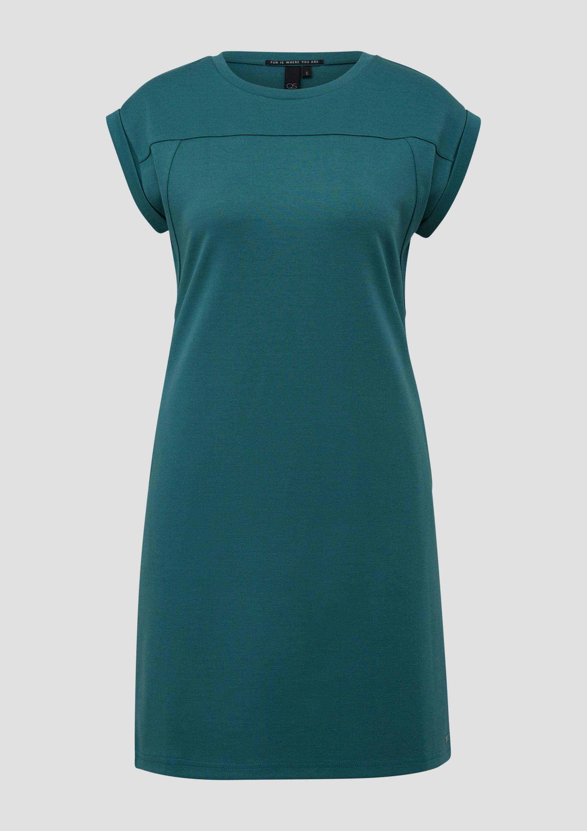 QS - Kleid aus Interlockjersey, Damen, Blau von QS