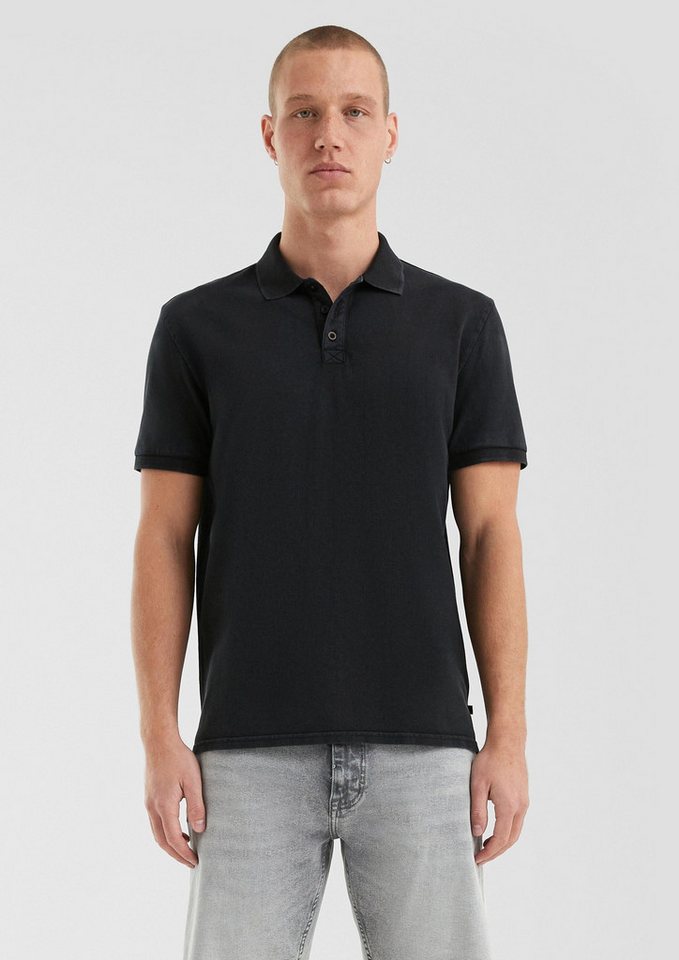QS Kurzarmshirt Polo-Shirt Gewaschenes Polo-Shirt aus Baumwollpiqué von QS